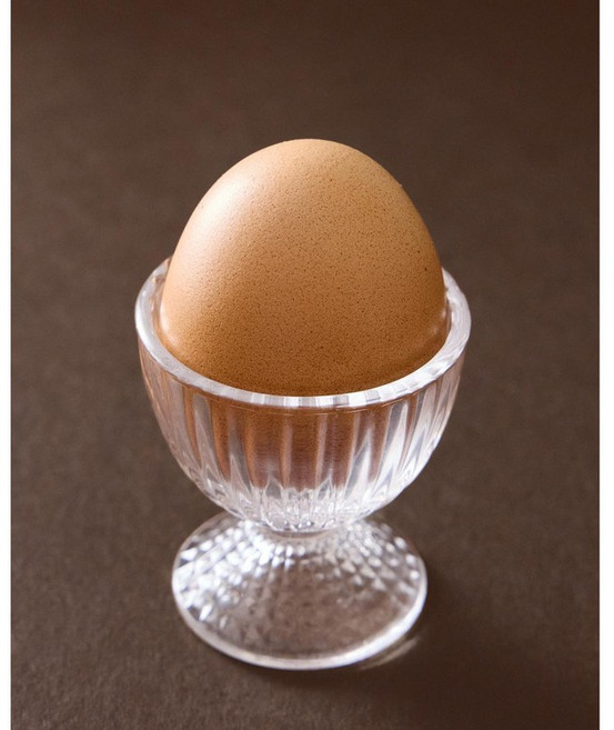 자라홈 브랜드관 기하학적 패턴 유리 에그컵 46289715990 423732, 6.8 x 5.5 x 5.2 cm, 투명