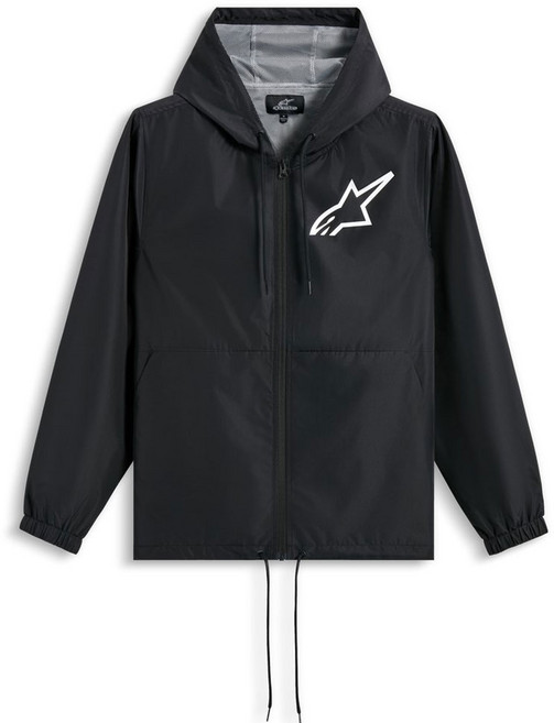 알파인스타 자켓 SPEEDER CHROMIUM 바람막이 화이트 블랙, M