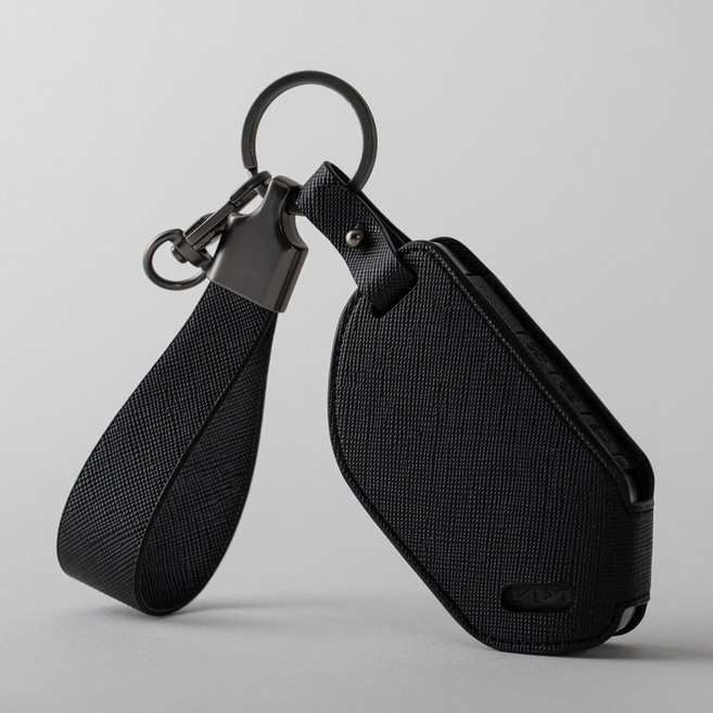 [무료각인]기아 호환 더뉴모닝 쏘렌토MQ4 K5 K8 더뉴스포티지 EV3 EV4 카니발4세대 차키케이스 스마트 키홀더 사피아노가죽 키커버, 기아I 7버튼(각인가능), 블랙쉬머