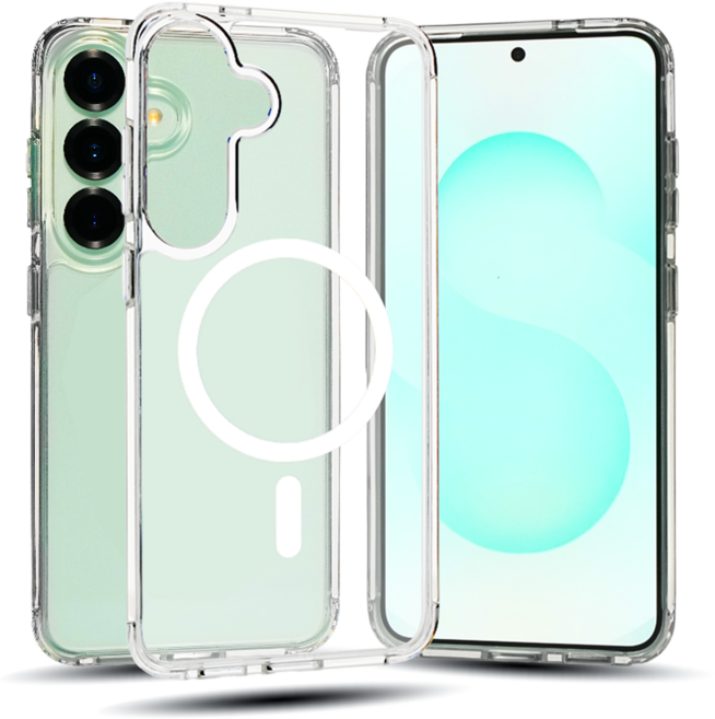 아정당 호환 충격흡수 투명 맥세이프 케이스, S25, 1개