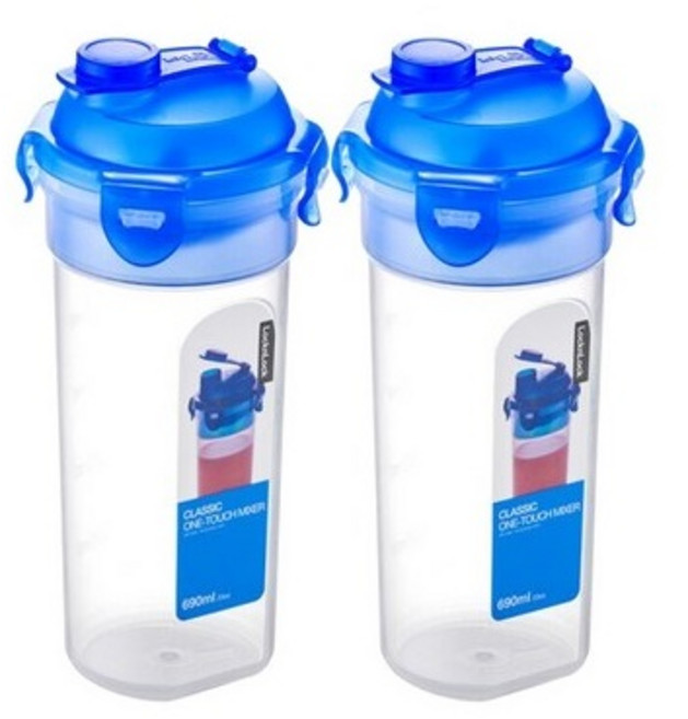 1+1 락앤락 원터치 믹서 690ml 쉐이커 미숫가루통, 2개