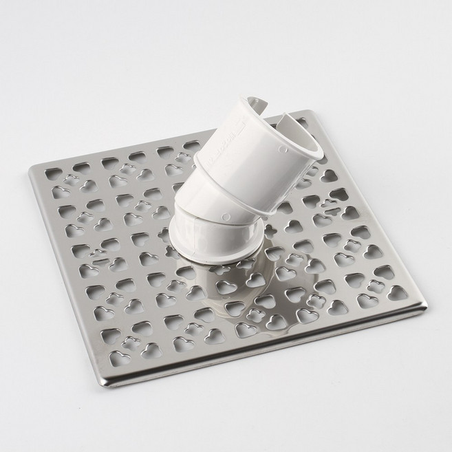 스텐 배수구 유가 세탁기용 뚜껑 커버 180x180mm, 스텐 유가 세트