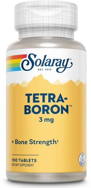 솔라레이 테트라 붕소 3mg 정 | 100정 Solaray Tetra Boron 3mg Tablets | 100 Count, 1개 - 쿠팡