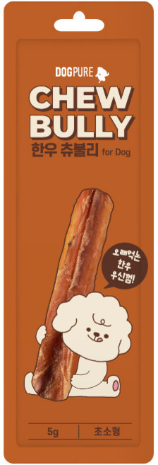 도그퓨어 한우 츄불리 초소형 강아지간식 불리스틱, 10개, 5g