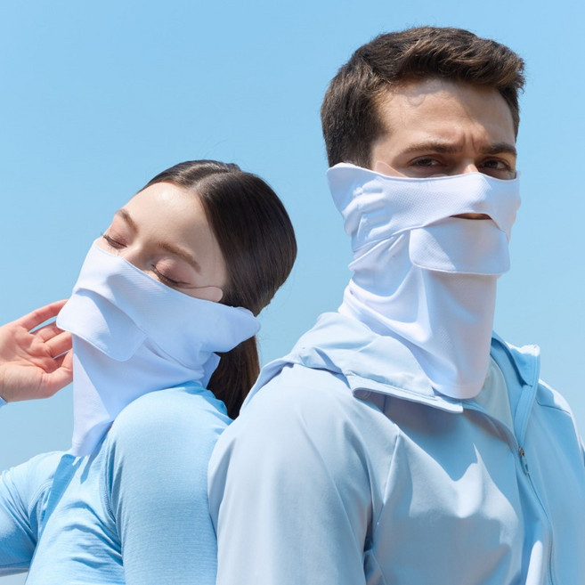 에임하이 99.9% 자외선차단 올인원 마스크 시즌2, Large, 그레이