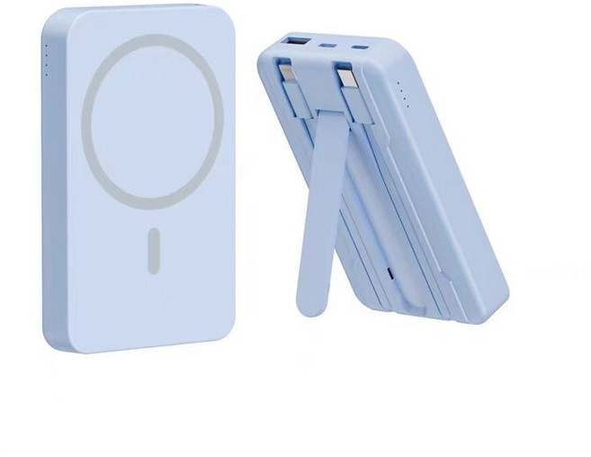 20000mAh 磁吸行動電源 無線充電 PD雙向快充, 天空藍【有線22.5W+無線磁吸15W】, 天空藍