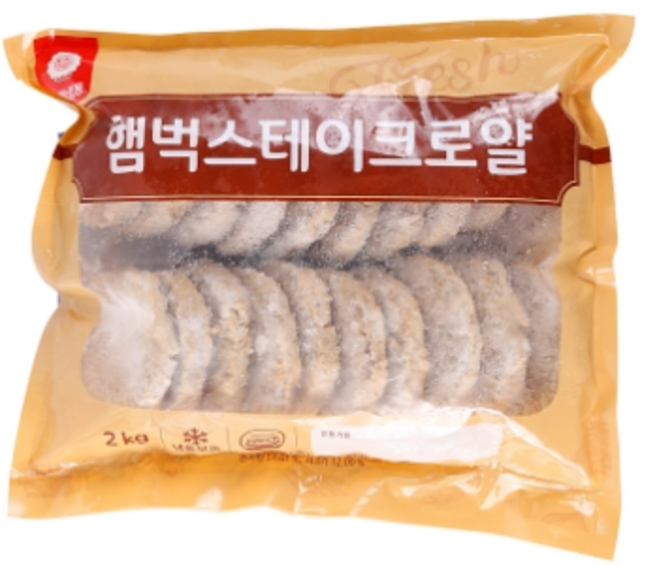 천일 햄벅스테이크로얄 2kg, 2개