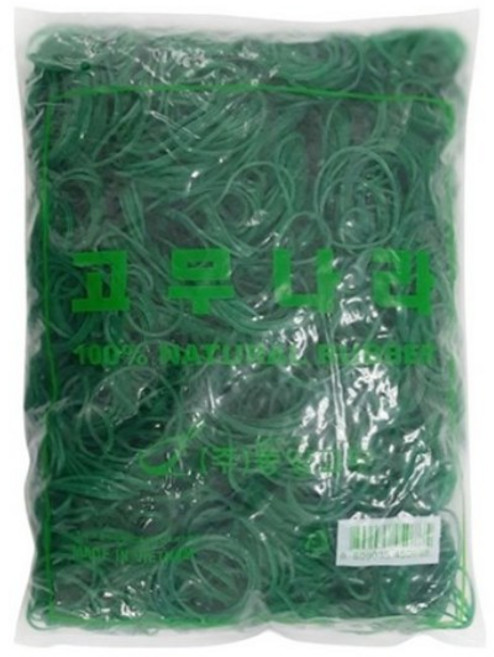 고무나라 고무밴드 1kg 70 x 1.5 mm, GreenColor, 1개