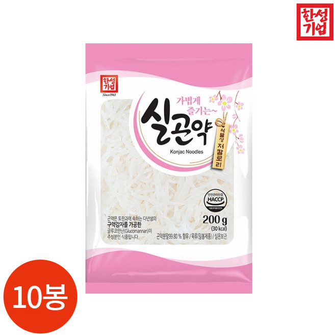CL 한성기업 실곤약 200g x 10봉, 10개
