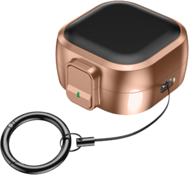 투에이비 갤럭시 버즈4/버즈4 프로 스냅 클로저락 분실방지 케이스, 1개, 골드