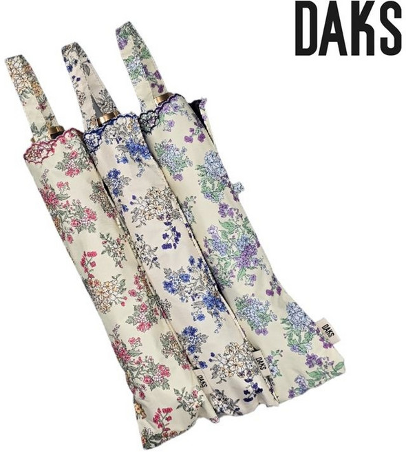 [백화점 정품] 26년SALE 닥스 DAKS 플라워 양산 접이식 UV차단 여성 고급양산 선물용 PCA004