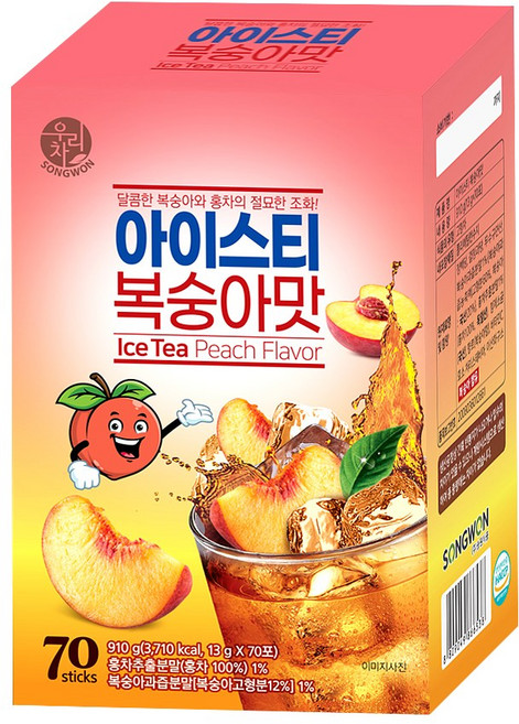 우리차 아이스티 복숭아, 13g, 70개입, 1개