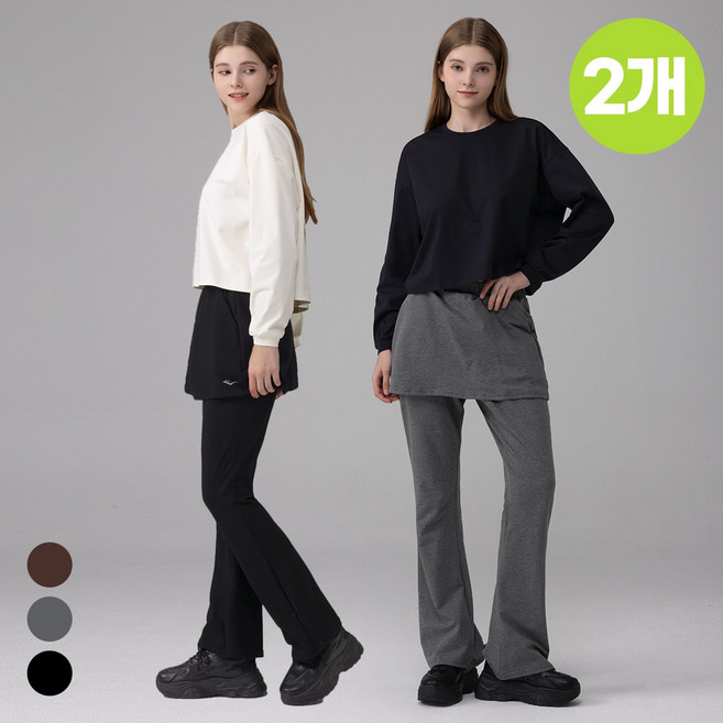 에버라스트 1+1 여성 치마바지 부츠컷 스커트팬츠