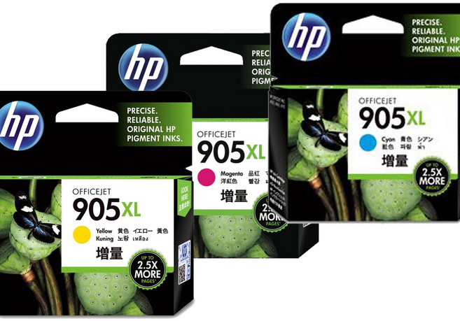 HP 905XL 三彩高容量原廠墨水匣 (T6M05AA T6M09AA T6M13AA) 適用HP 6960/6970, 1個