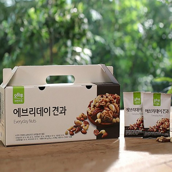 오하루 자연가득 에브리데이 견과 25포, 500g, 4개