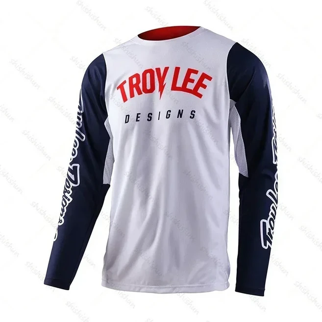 2025 남성용 오토바이 다운힐 셔츠 DH 엔듀로 산악 자전거 저지 MTB 사이클링 티셔츠 BMX 사이클링 의류, 01 TCO2651, 04 L - 쿠팡