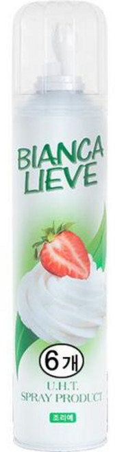 비안카리에베 휩크림 스프레이 500g 6개
