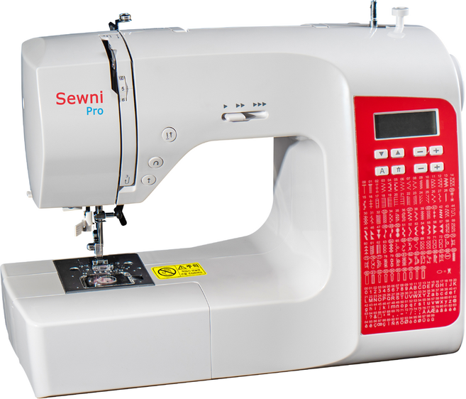 소니 프로 SEWNI PRO 200 가정용 컴퓨터 홈미싱 - 200패턴.자동실끼우기.수평가마.통주물.와이드테이블.발판