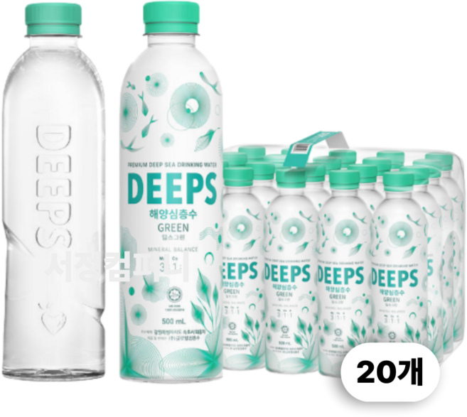 딥스 해양심층수 그린, 500ml, 20개