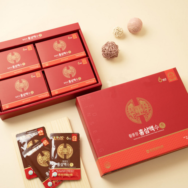 농협 6년근 풍기인삼 홍삼액 수 50ml x 20포, 20개