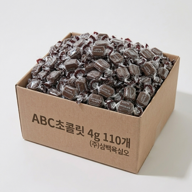 ABC초콜릿 개별포장간식, 110개, 4g