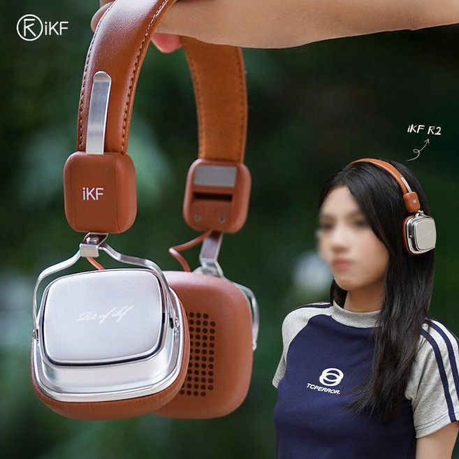 레트로 헤드폰 옛날감성 클래식 무선 빈티지 Y2K 헤드셋 휴대용 블루투스, A. 실버 브라운 (60시간 배터리), 표준 구성