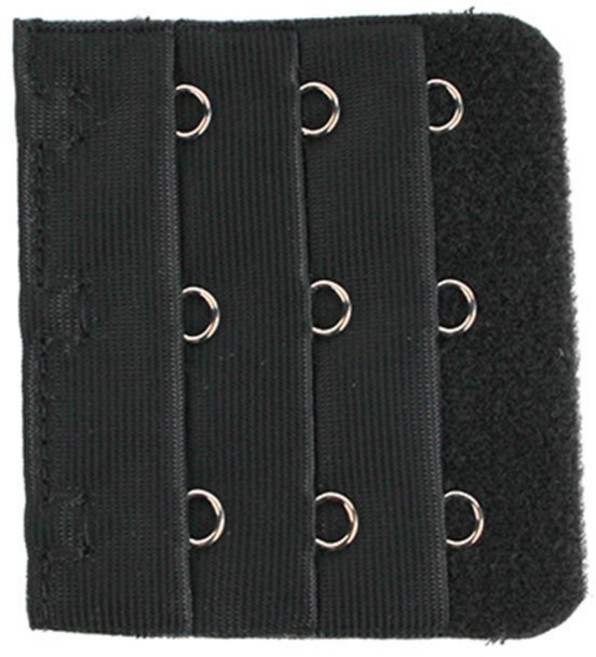 브라 브래지어 연결 끈 길이 연장 후크 3단 블랙