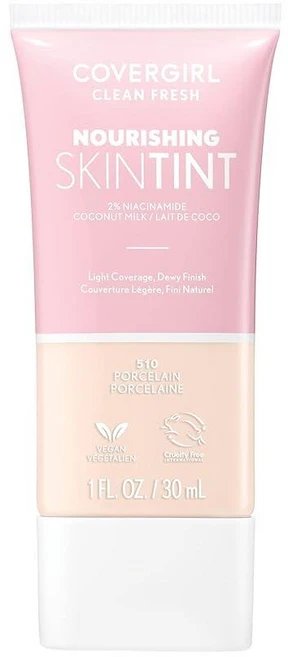 COVERGIRL 클린 프레시 스킨 밀크 파운데이션 리치 1개입, 510 도자기, 1, 30ml - 쿠팡