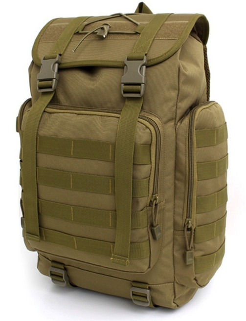 청년 넓은공간 군장스타일 백팩 45L 산행용 백패킹 당일치기 여행최적화 쿠션력 혼박, 베이지