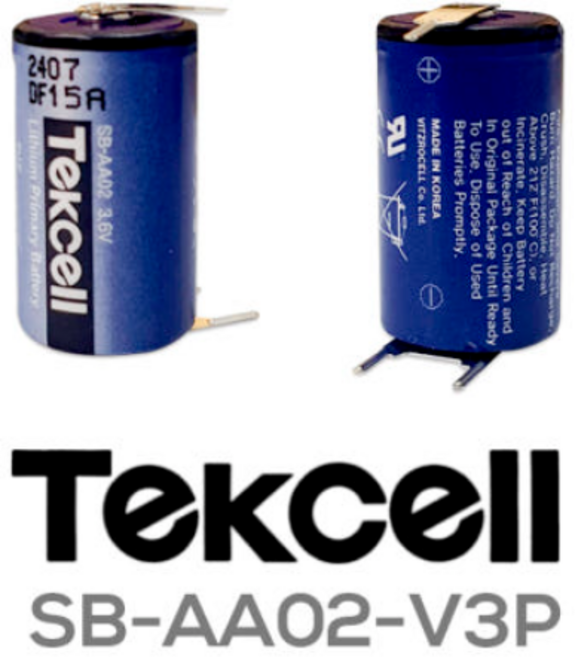 텍셀 Tekcell SB-AA02-V3P 1:2 핀 밥솥용 배터리(1/2AA 3.6V), 1개, 1개입