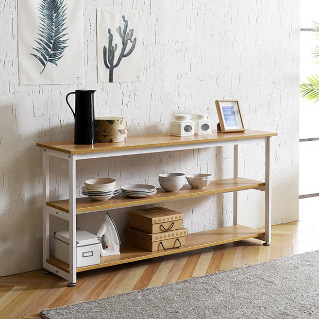 아트박스/동화속나무 K2 슬림테이블 1500 사이드책상 철재책상 슬림책장, 02.테이블_화이트(K2W-415):02.LPM_멀바우