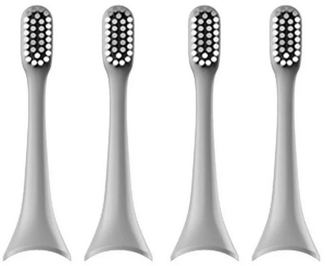 ENCHEN 오로라 T + 전동 칫솔 헤드 칫솔 헤드 액세서리 성인용 브러시 헤드 깍지 2 개 4 개 8 개, 05 GREY 4pcs