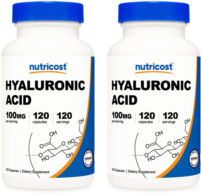 뉴트리코스트 먹는 히알루론산 100mg 120캡슐 x 2통 히알루로닉, 120정, 2개