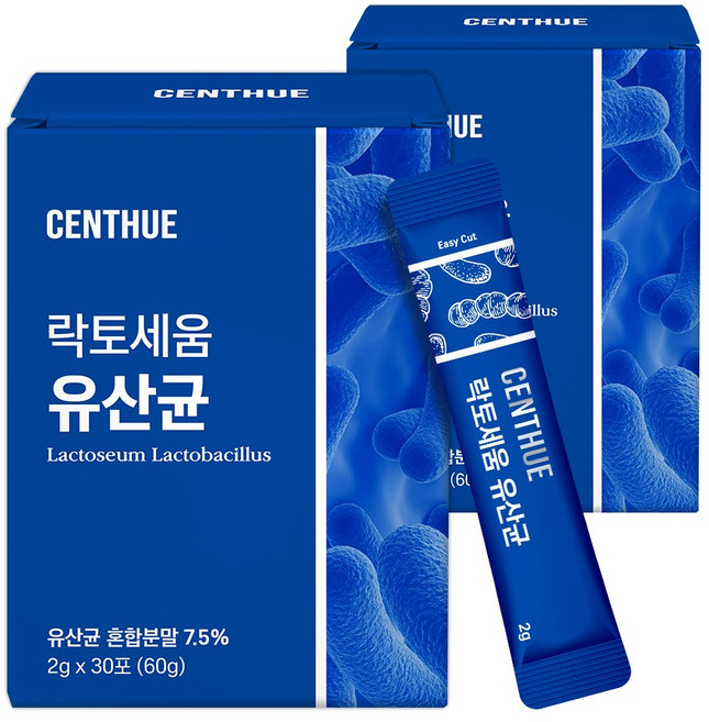 센트휴 락토세움 전립선 유산균, 2개, 30회분