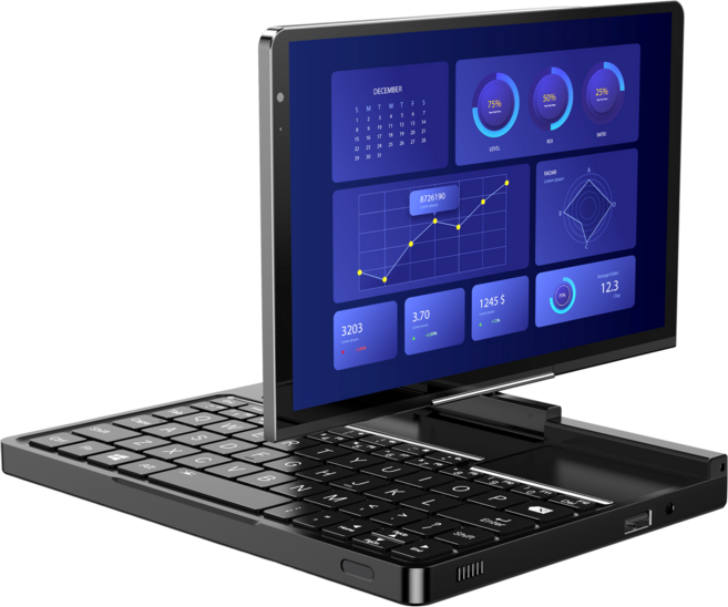 GPD Pocket 4 AI筆電 AMD Ryzen AI 9 HX370 (8.8吋旋轉螢幕/144Hz), 黑色, 2TB, 32GB, WIN11 Home