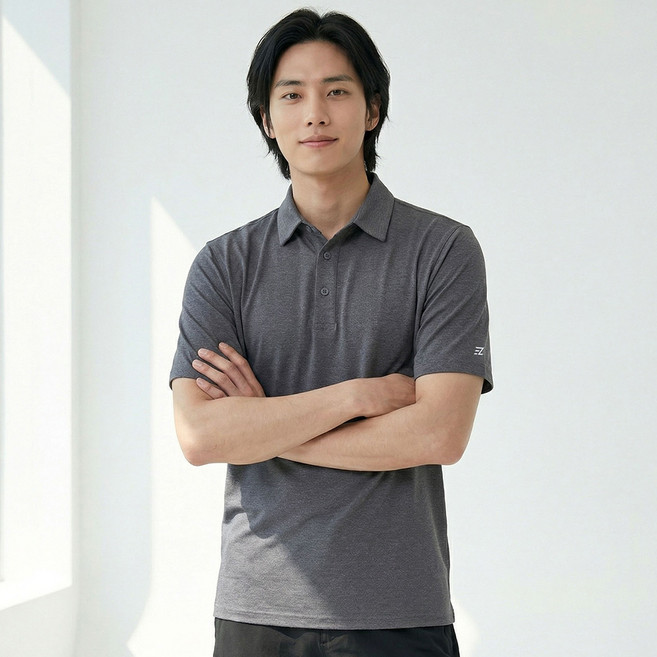 <스타일랑> 남성 반팔 카라 티셔츠 / 프리미엄 소로나 원단 골프 등산 아웃도어 스포츠 빅사이즈 스판 카라티