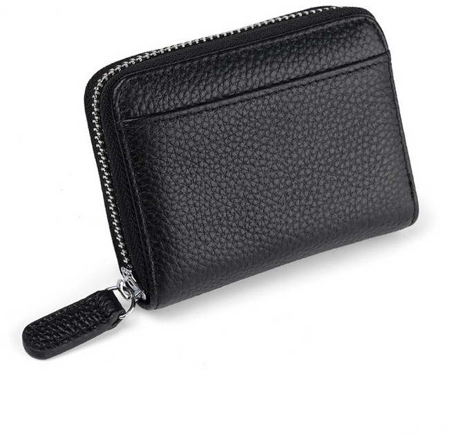 주니지니네 소가죽 해킹방지 카드지갑 아코디언 명함지갑