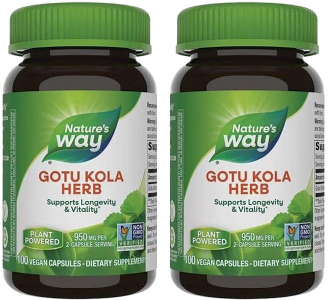 네이쳐스웨이 고투 쿨라 허브 950mg 베지테리안 캡슐, 100정, 2개