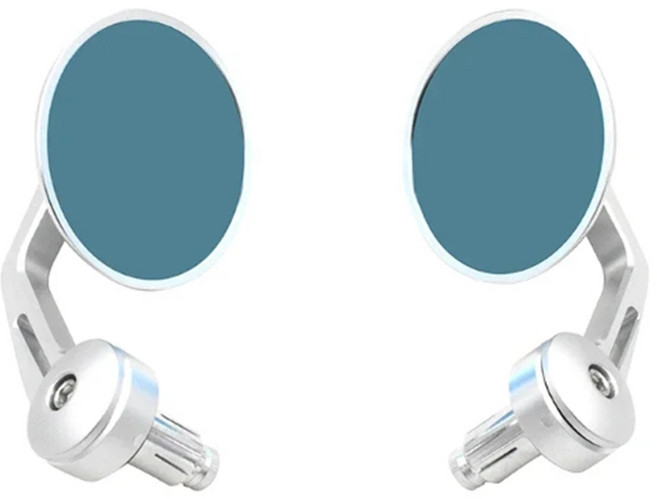 킹콩 오토바이 눈부심방지 원형 바엔드미러, 1세트