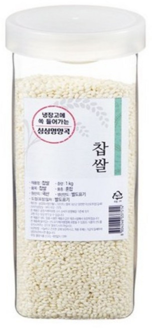 월드그린 싱싱영양통 찹쌀, 1kg, 1개