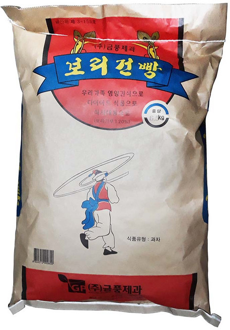 금풍제과 금풍 보리 맥 건빵 포대 4Kg 3개 이강산닷컴