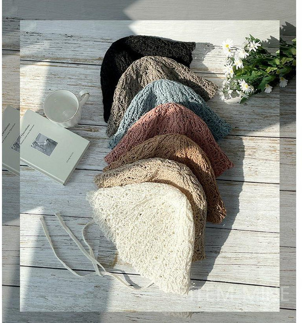 안은진모자 뜨개 니트 스트랩 벙거지햇 언니네산지직송 끈달린 패션 버킷햇 데님 사파리, 6. 베이지