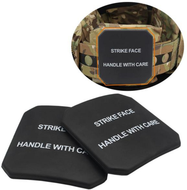 방탄복 전술 조끼 EVA 사이드 플레이트 패드 에어소프트 사냥 조끼 바디 아머 더미 보호 SAPI 패널 6x6 인치 2 개, 01 1 Pair Side Plate, 1개