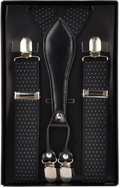 스파램 더블레더 남자 서스펜더 고급클립 남성 정장 캐주얼 패션멜빵