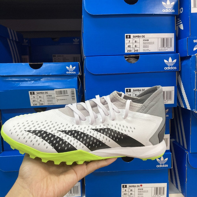 국내매장 아디다스 풋살화 프레데터 애큐러시3 화이트레몬