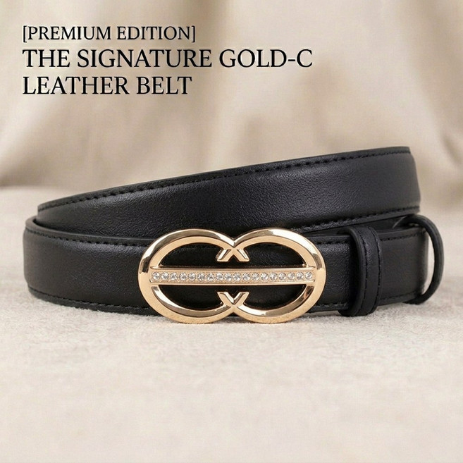 제제이씨 여성 소가죽 청바지 벨트 정장 얇은 벨트 캐주얼 벨트088