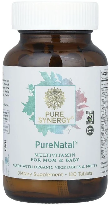 퓨어시너지 임산부 멀티비타민 PureNatal Multivitamin 타블렛 120정, 1개 - 쿠팡