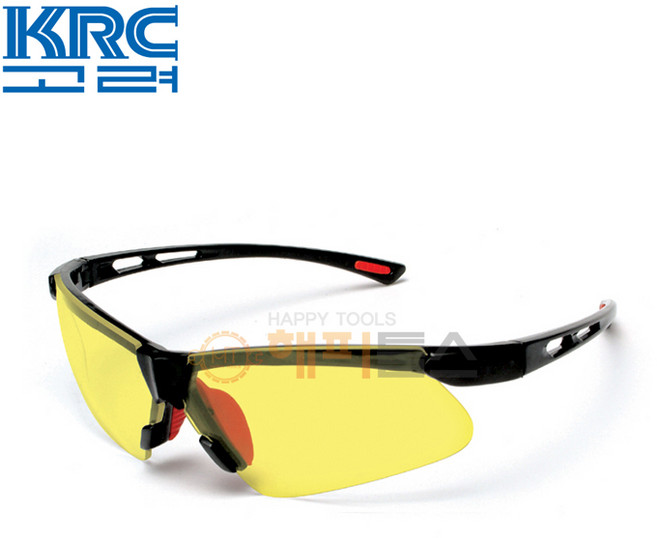 고려 KR-SG3-UV12 노랑 보안경 산업용 보안경 보호안경, 1개