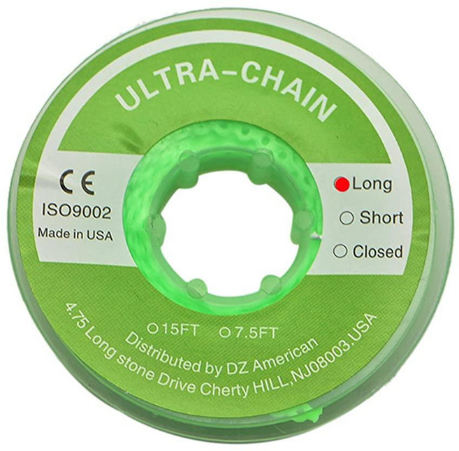 Angzhili 치과 교정 탄성 체인 파워 1개(롱 라이트 그린) 184139, Angzhili 치과 교정 탄성 체인 파워 1개(롱 라