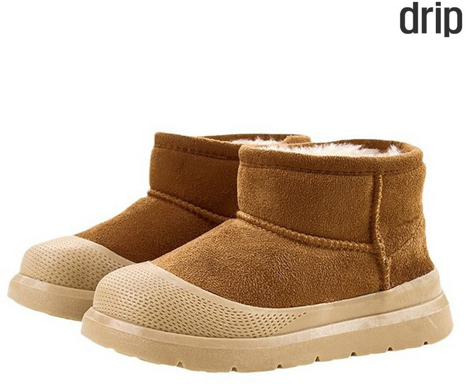 드리프 유아동 150~200 어린이 방한화 털부츠 퍼안감 겨울 미끄럼방지 논슬립 키즈 윈터